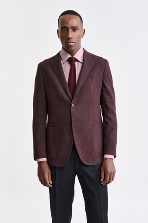 Dark Red 100% Wool Kenton Jacket Jazz