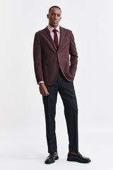 Dark Red 100% Wool Kenton Jacket Jazz