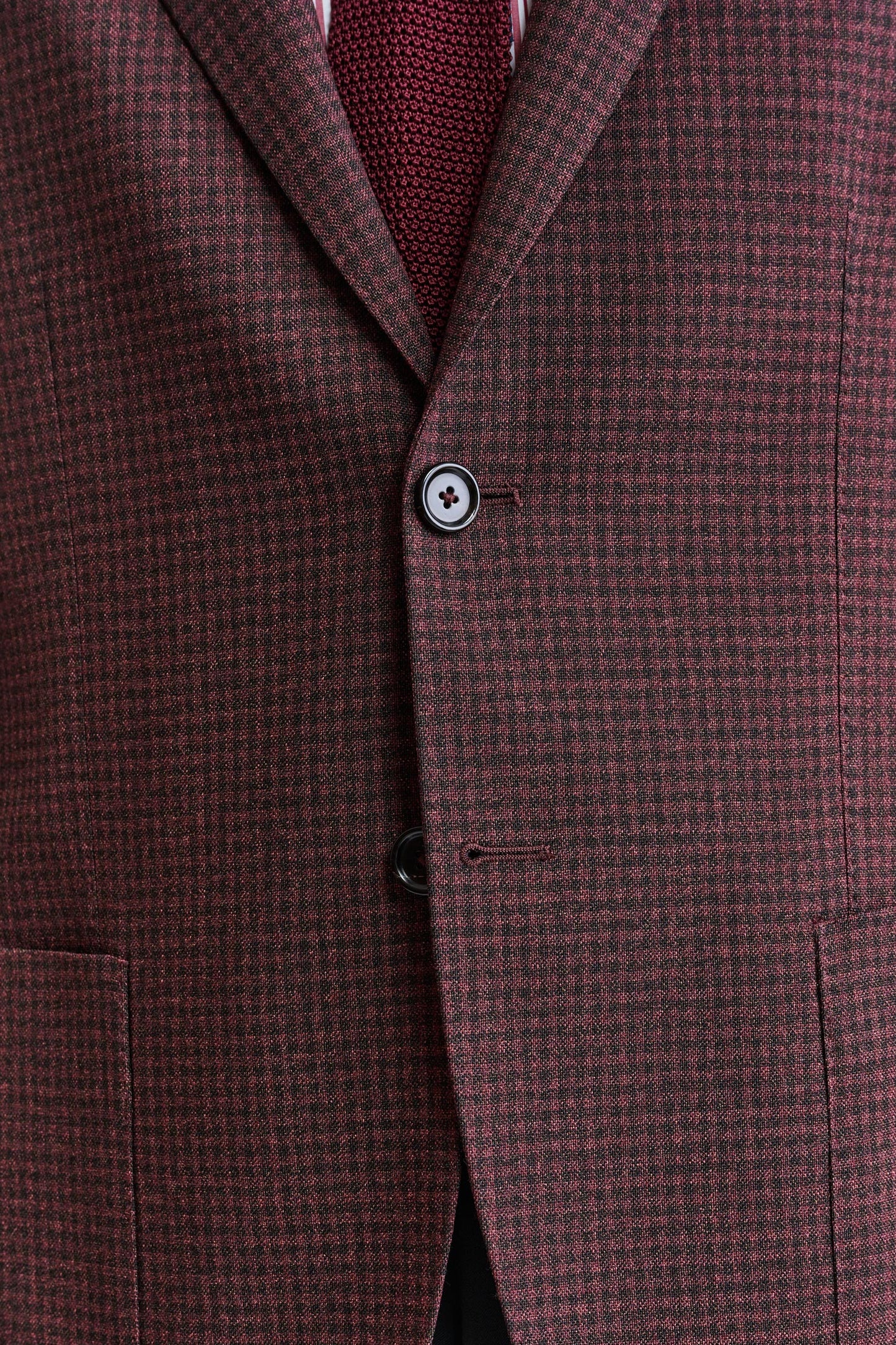 Dunkelrote Kenton-Jacke aus 100 % Wolle Jazz