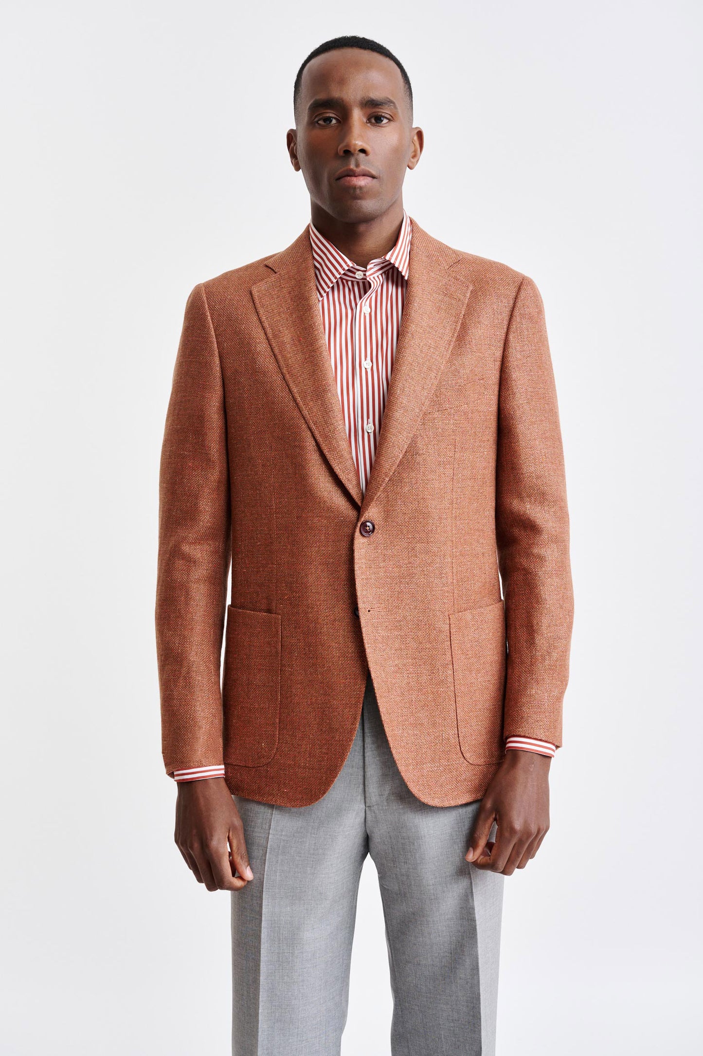 Medium Orange Wool & Linen Soho Jacket Jazz