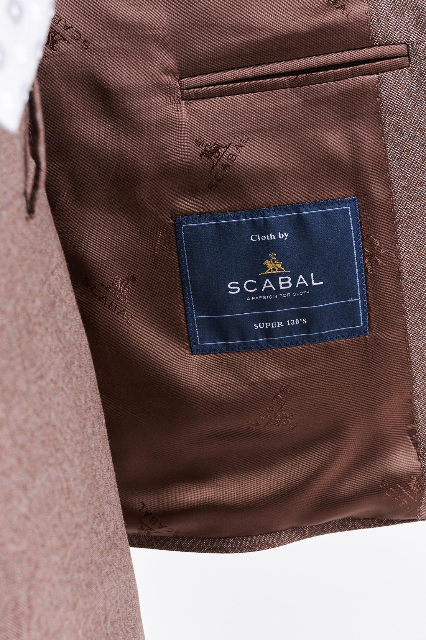 Medium Brown 100% Wool Super 130's Soho Jacket Jazz