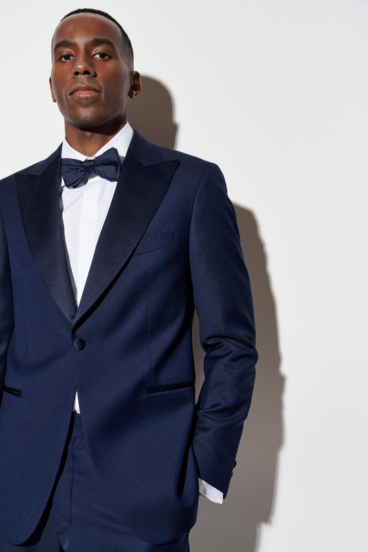 Dark Blue 100% Wool Super 120's Soho Tuxedo Jazz