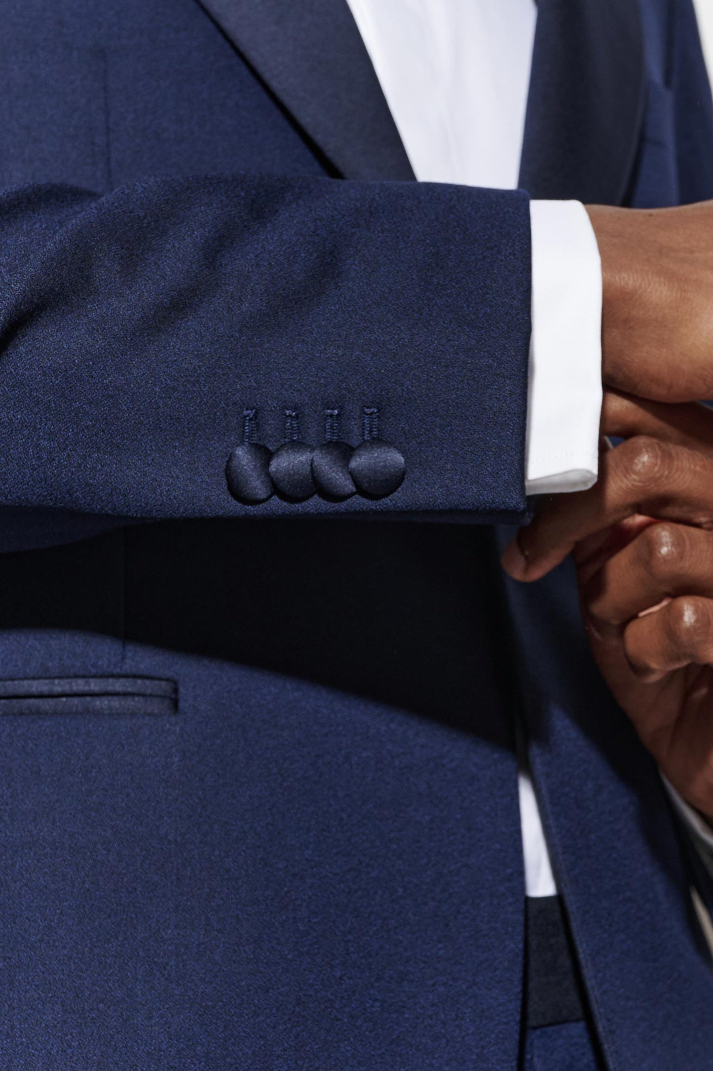 Donkerblauwe Soho Tuxedo Jazz van 100% Super 120's Wol 