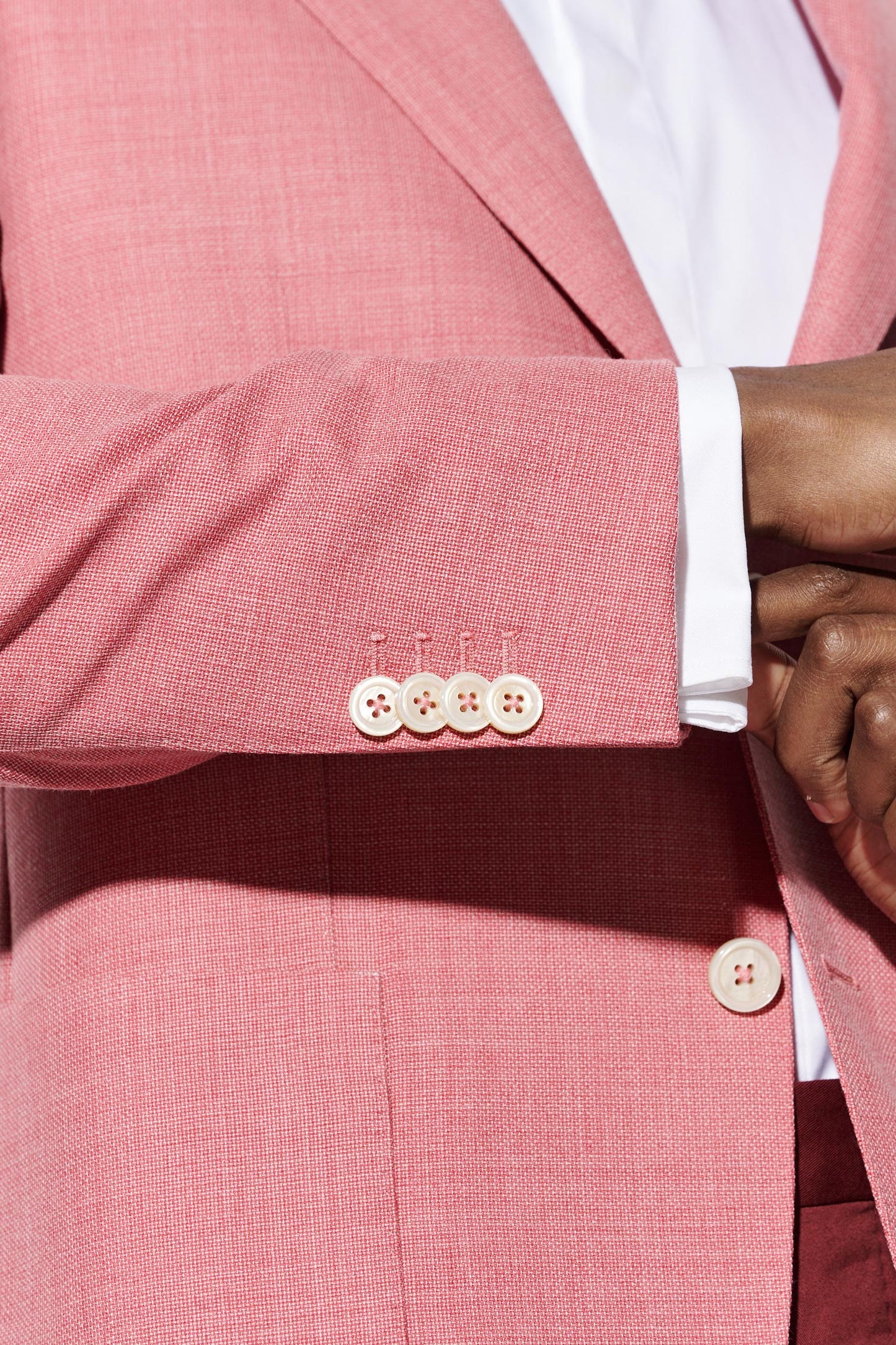 Mittelrosa Jacke Aus 100 % Wolle Soho Jazz