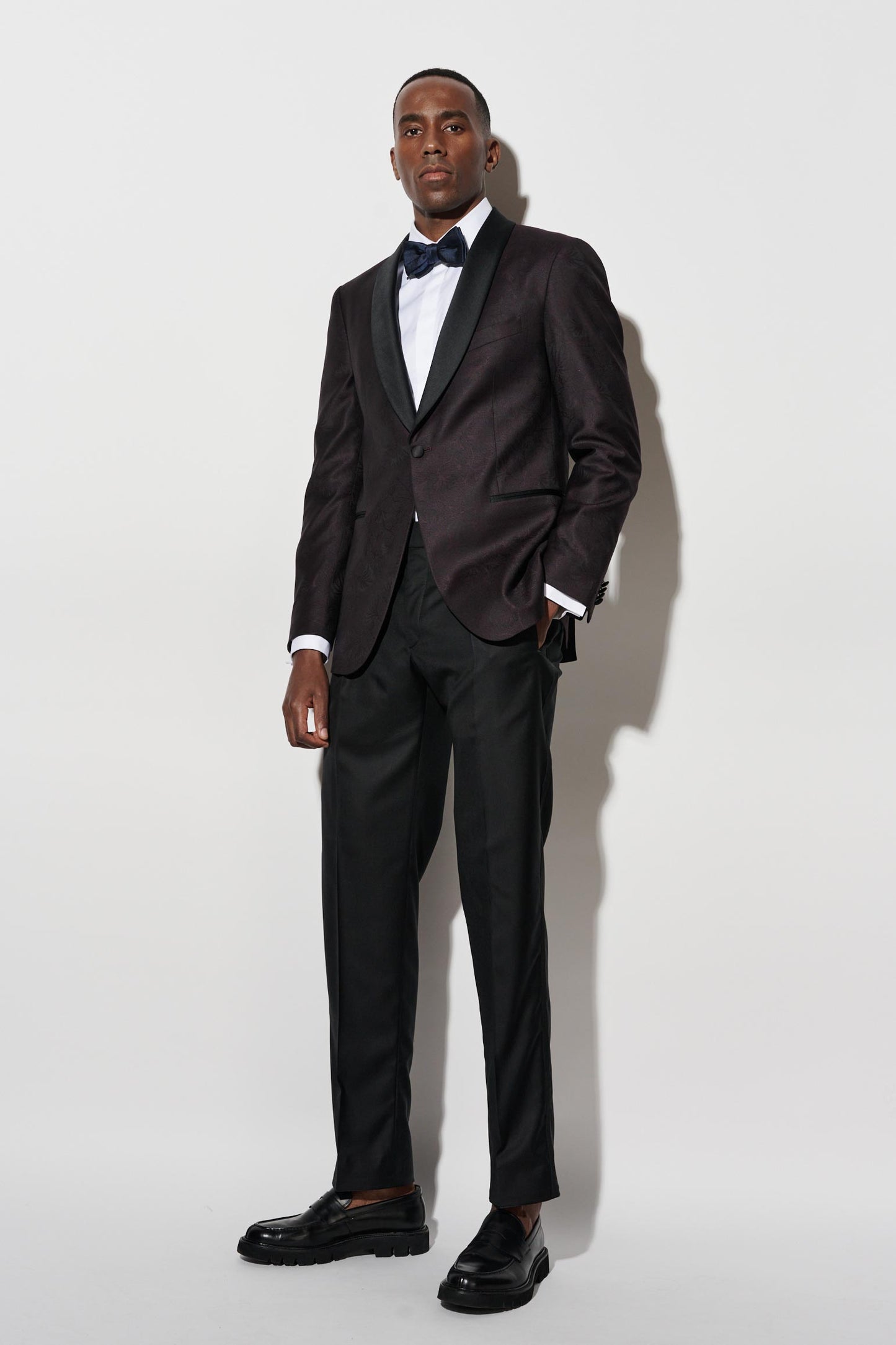 Dark Red Wool Super 100's Soho Jacket Riviera Trend