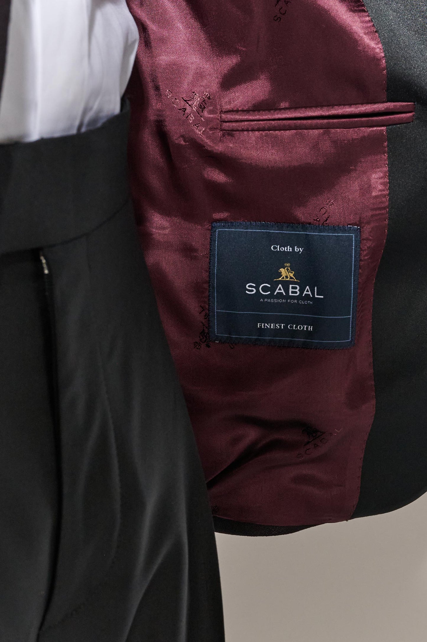 Dark Red Wool Super 100's Soho Jacket Riviera Trend