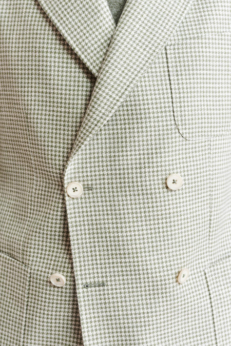 Light Green Wool & Cotton Soho Jacket Riviera Trend Image 4