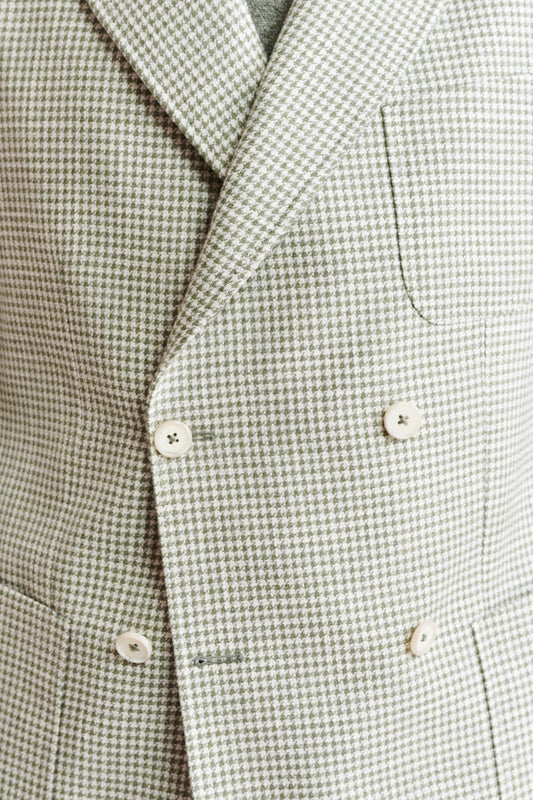 Light Green Wool & Cotton Soho Jacket Riviera Trend Image 4