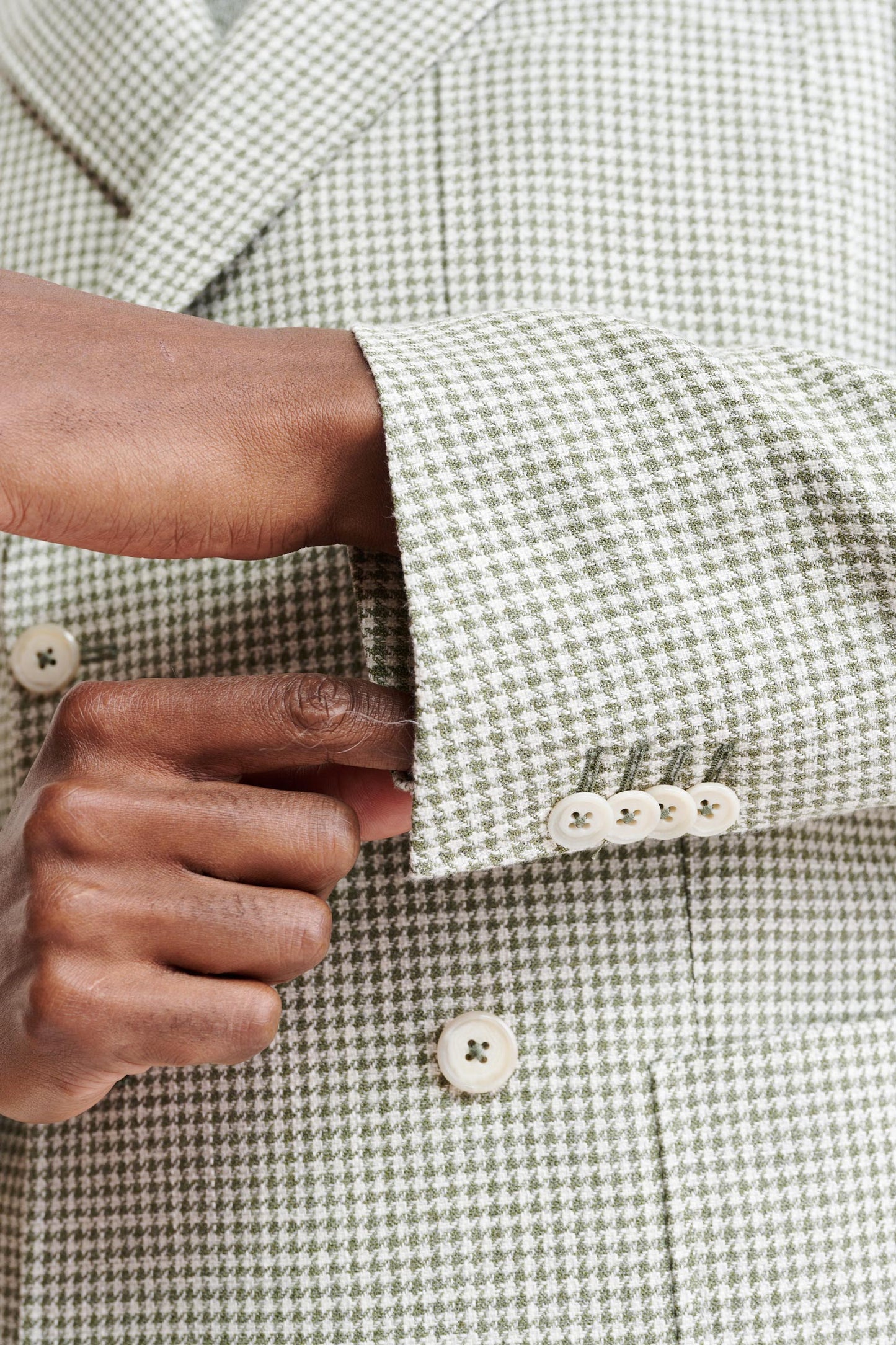 Chaqueta Verde Claro De Lana Y Algodón Soho Riviera Trend