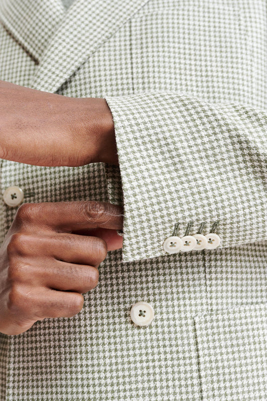 Light Green Wool & Cotton Soho Jacket Riviera Trend Image 6