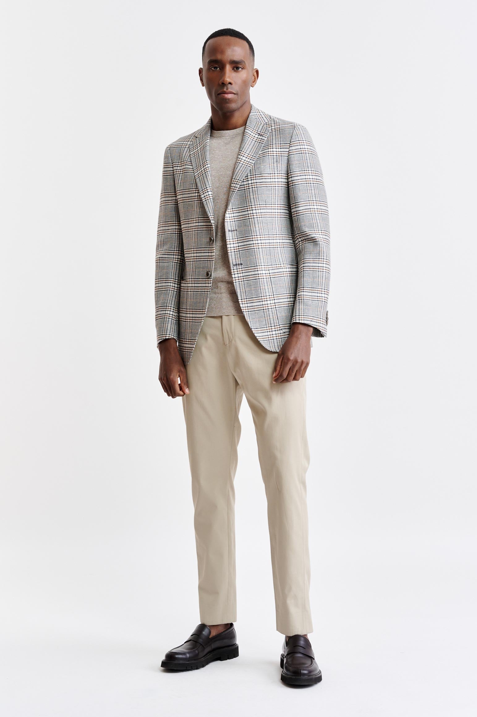 Light Grey Wool & Linen Kenton Jacket Riviera Trend Image 2