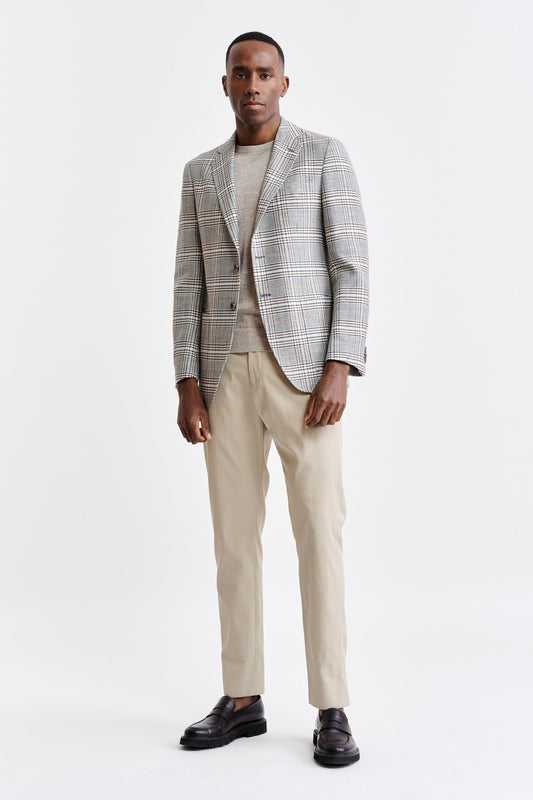 Light Grey Wool & Linen Kenton Jacket Riviera Trend Image 2