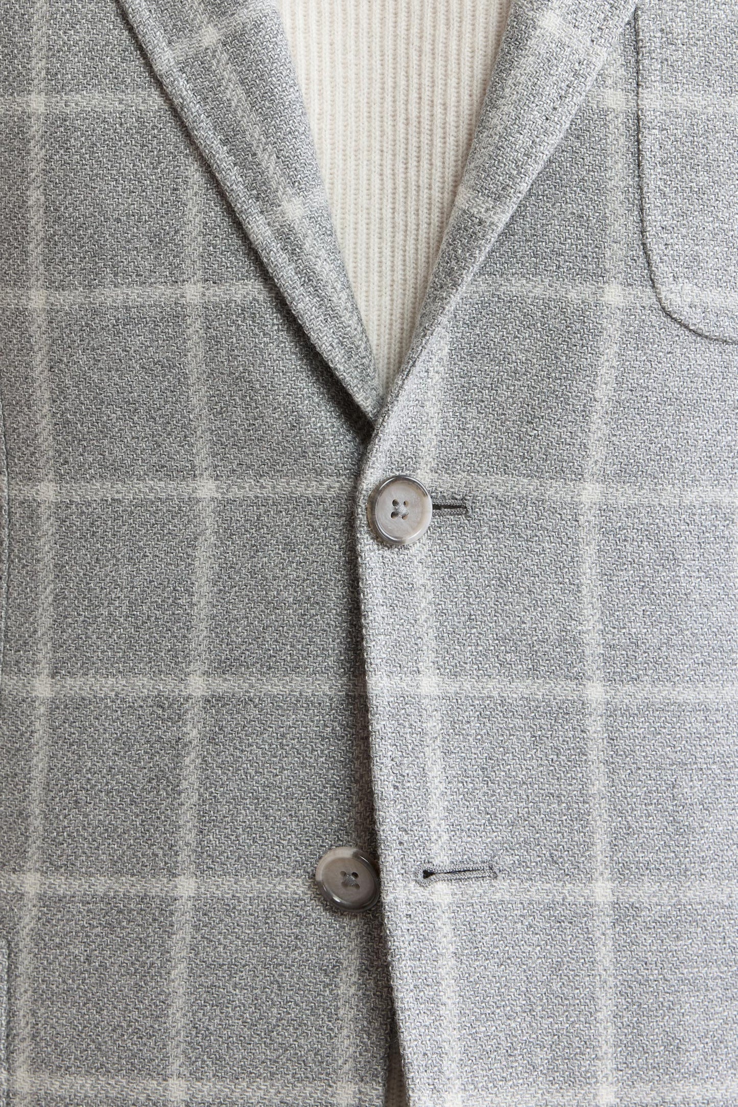 Light Grey Wool & Silk Kenton Light Jacket Mistral