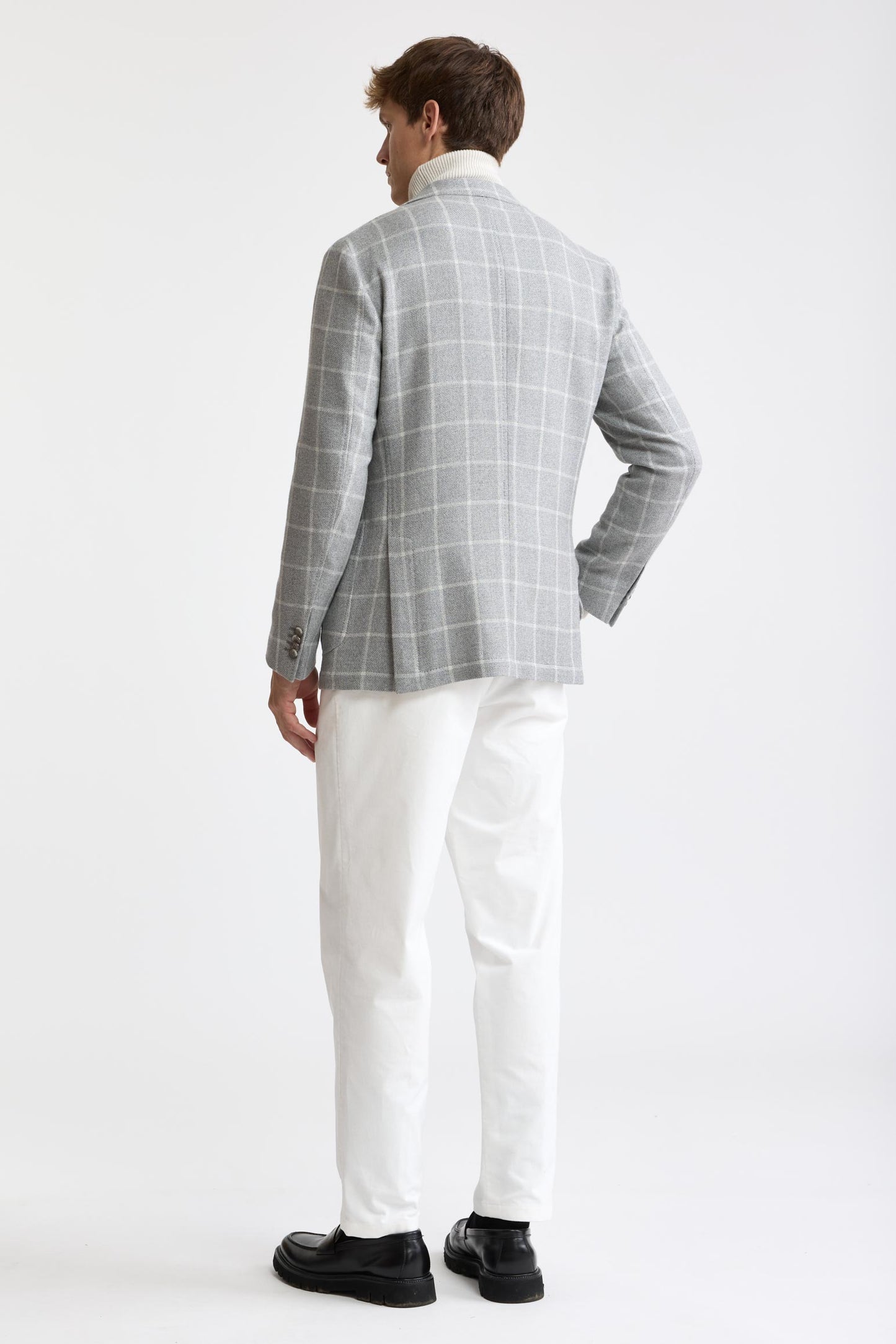 Light Grey Wool & Silk Kenton Light Jacket Mistral