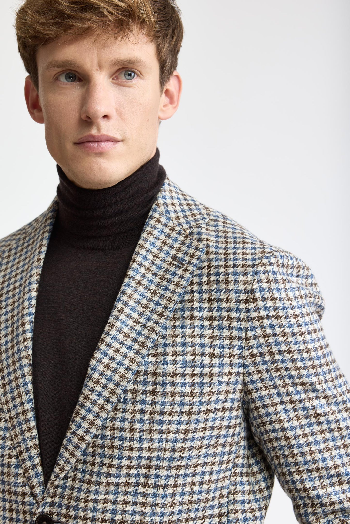 Tartan Silk & Linen Kenton Jacket Mistral