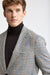 Tartan Silk & Linen Kenton Jacket Mistral