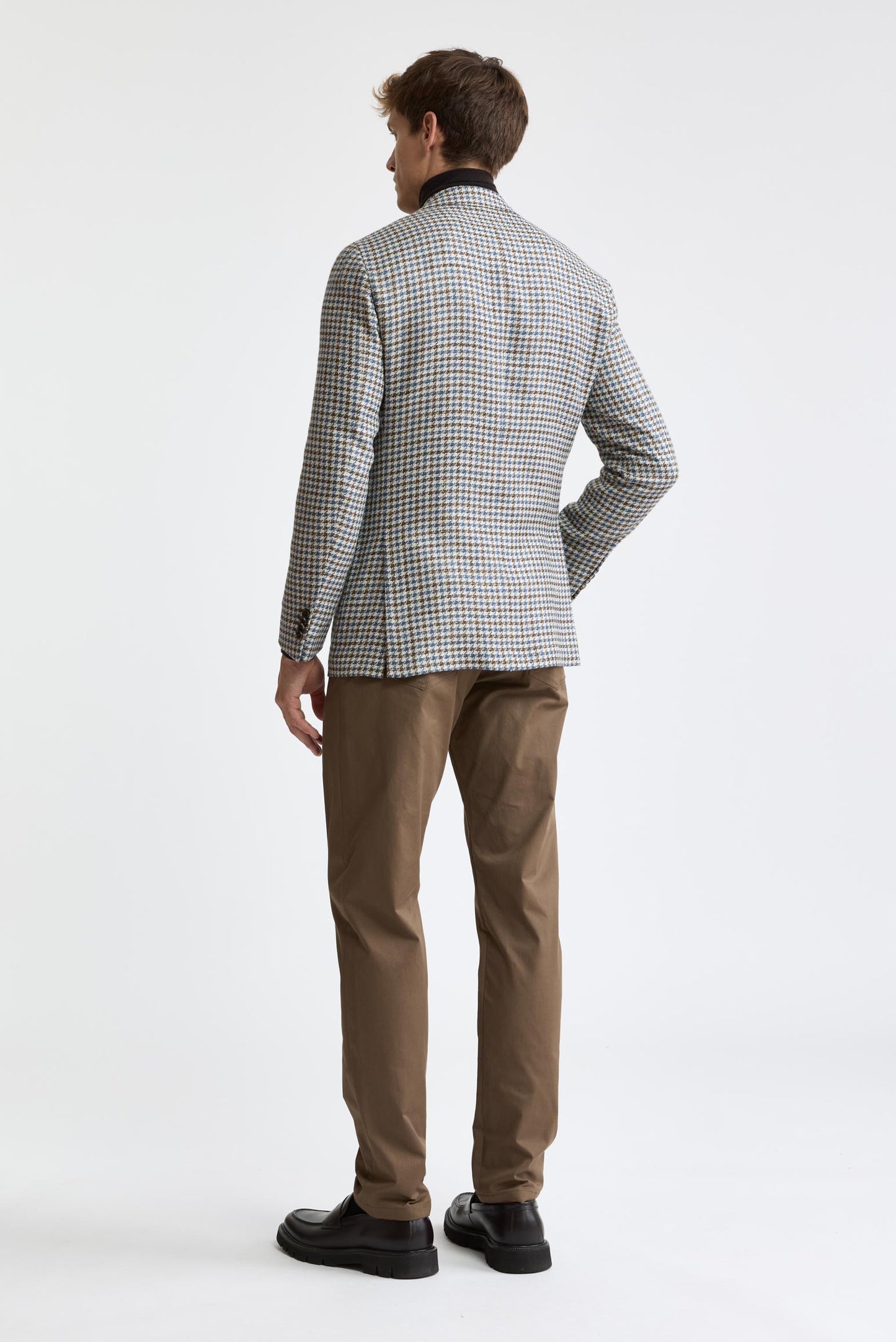Tartan Silk & Linen Kenton Jacket Mistral