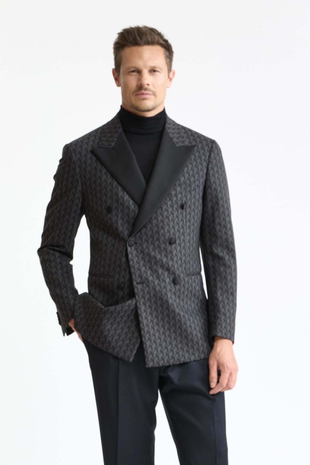 Dark Grey Wool Soho Jacket Festival