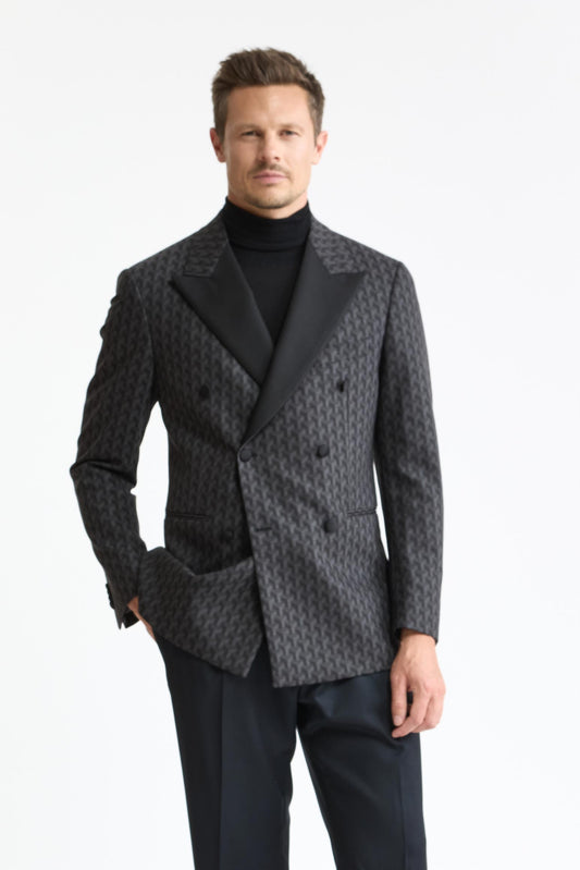 Veste Soho « Festival » en laine gris foncé