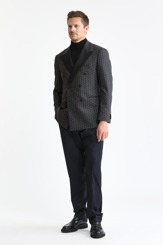 Veste Soho « Festival » en laine gris foncé