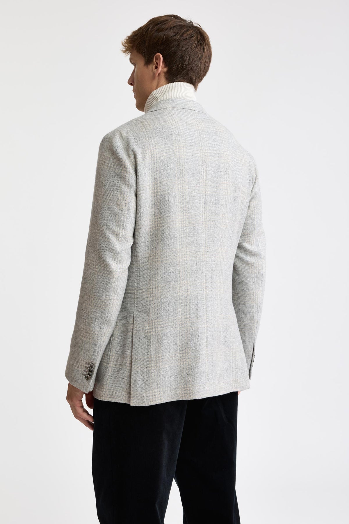 Light Grey Wool & Cotton Kenton Light Jacket Mistral