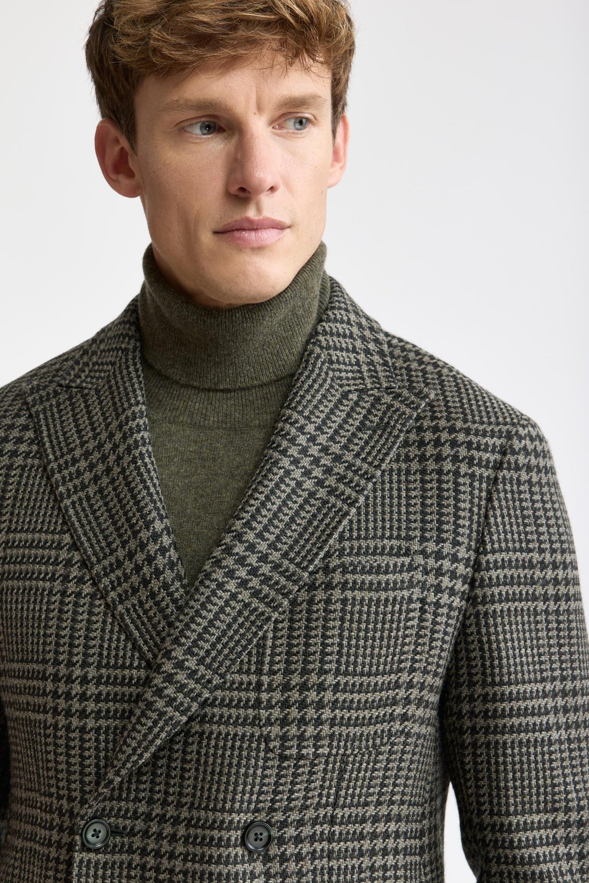 Medium Green 100% Wool Kenton Light Jacket Mistral
