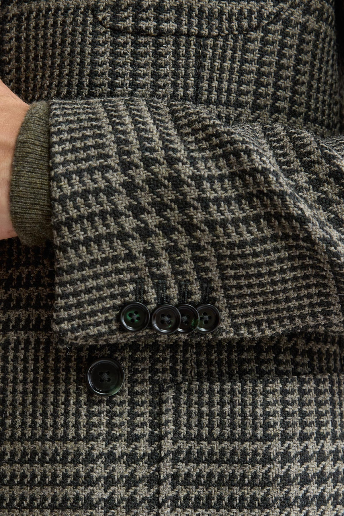 Medium Green 100% Wool Kenton Light Jacket Mistral