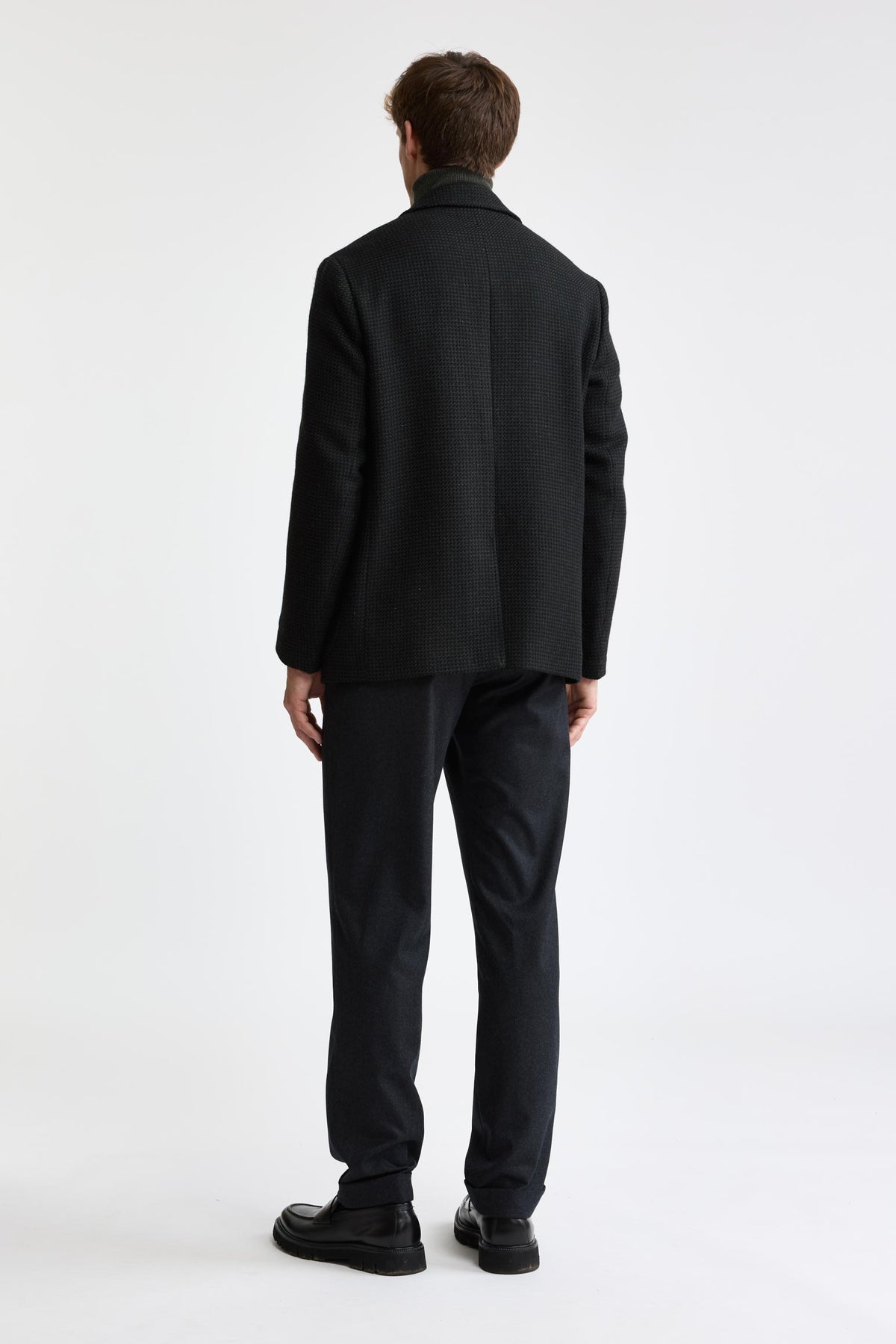 Dark Green 100% Wool Camden Jacket Mistral