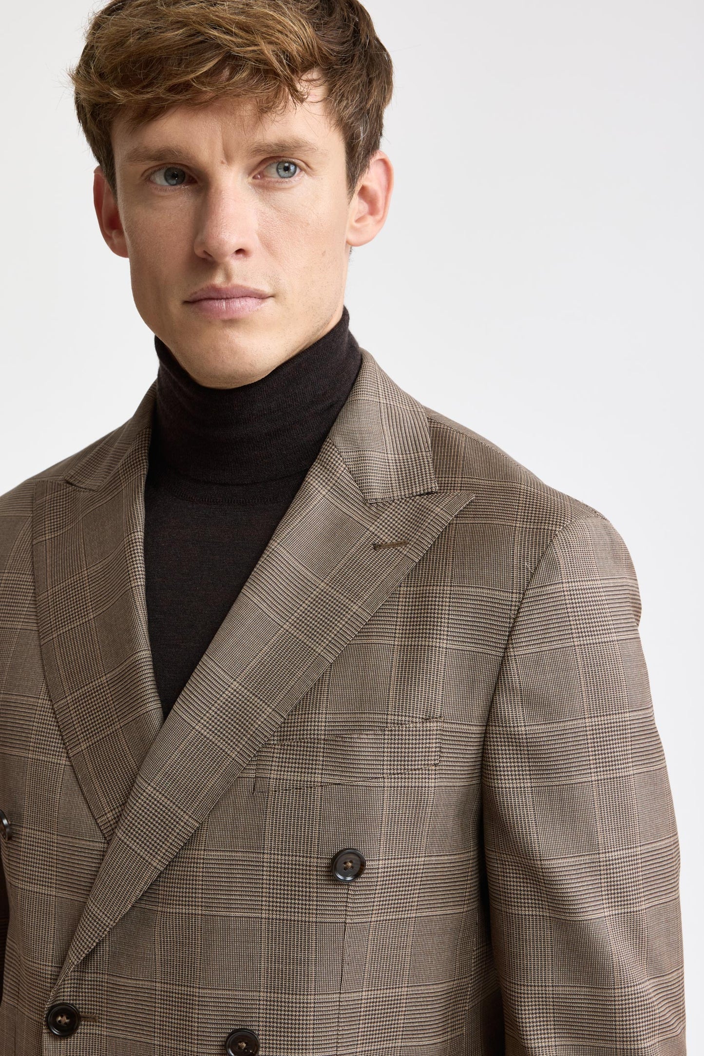 Medium Brown Wool Super 120's Kenton Jacket Freestyle
