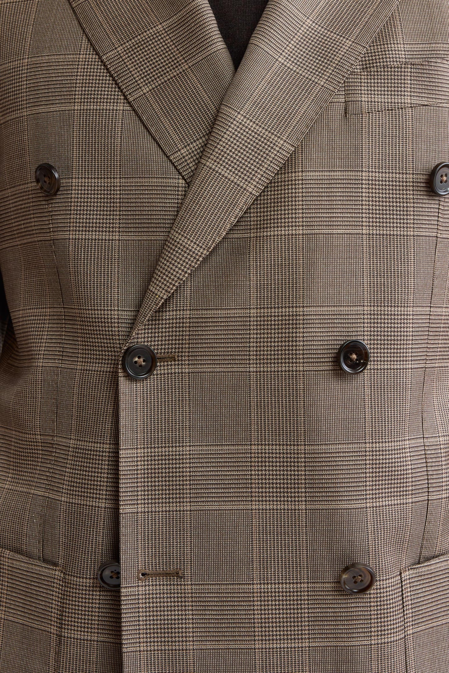 Medium Brown Wool Super 120's Kenton Jacket Freestyle