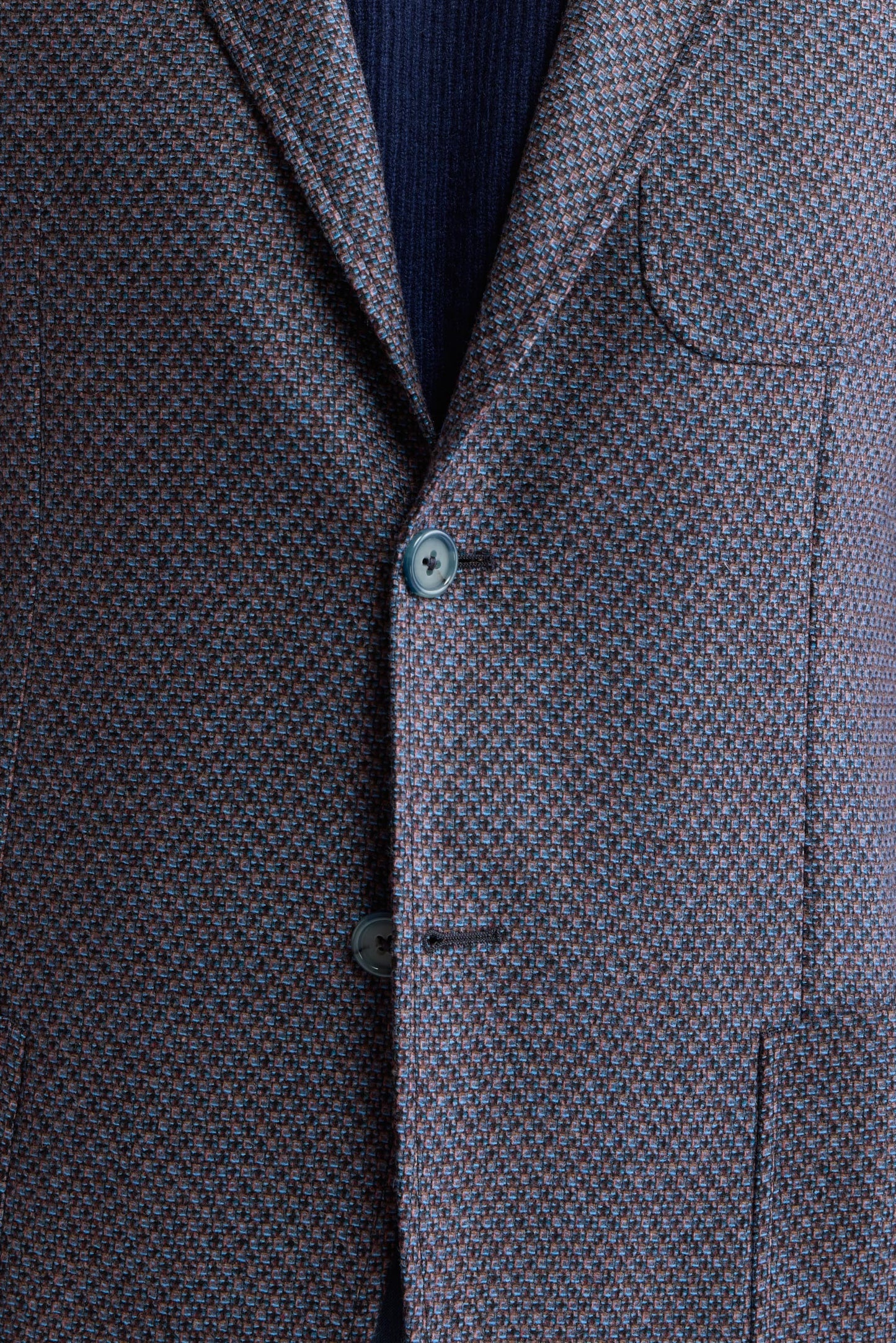 Dark Blue Wool & Cashmere Kenton Light Jacket Mistral