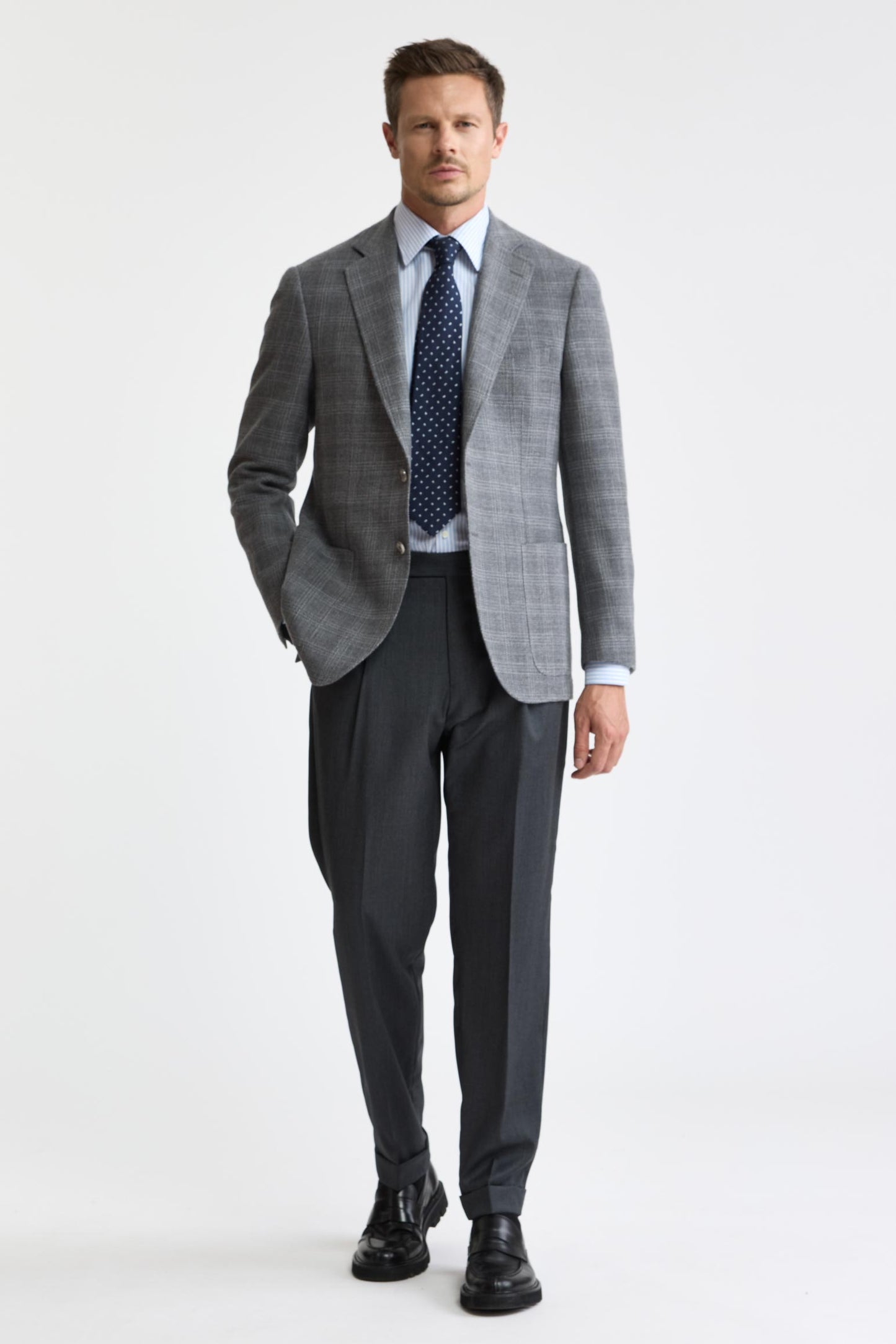 Medium Grey 100% Wool Soho Jacket Mistral
