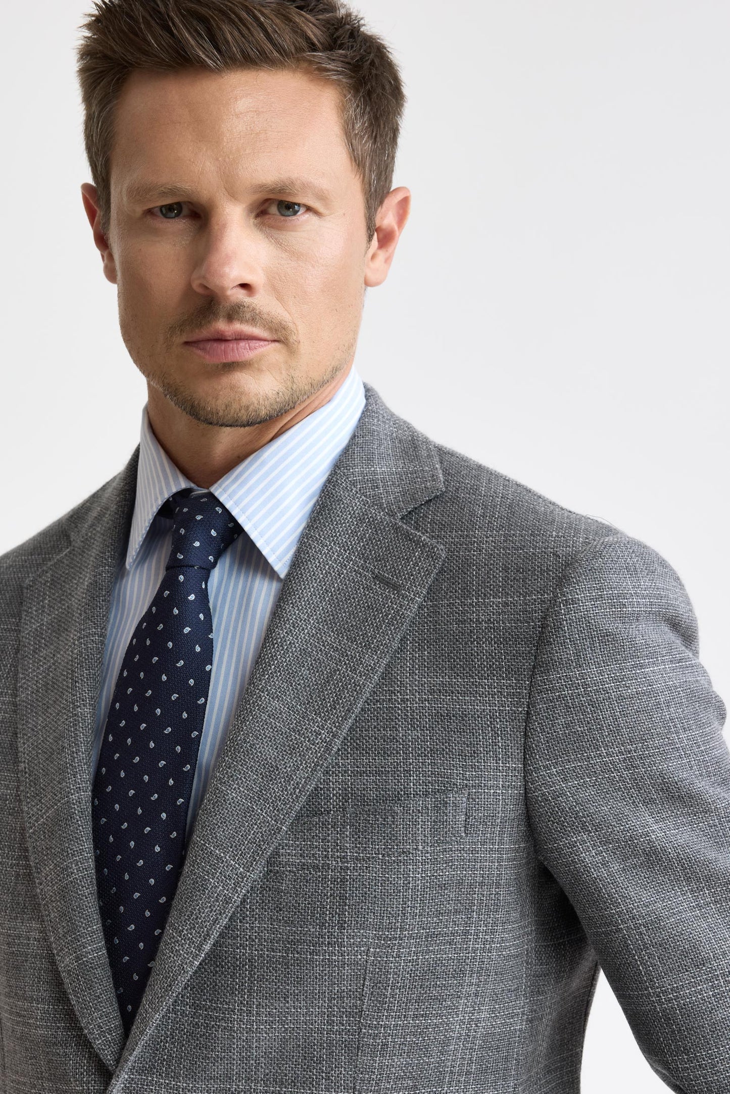 Medium Grey 100% Wool Soho Jacket Mistral