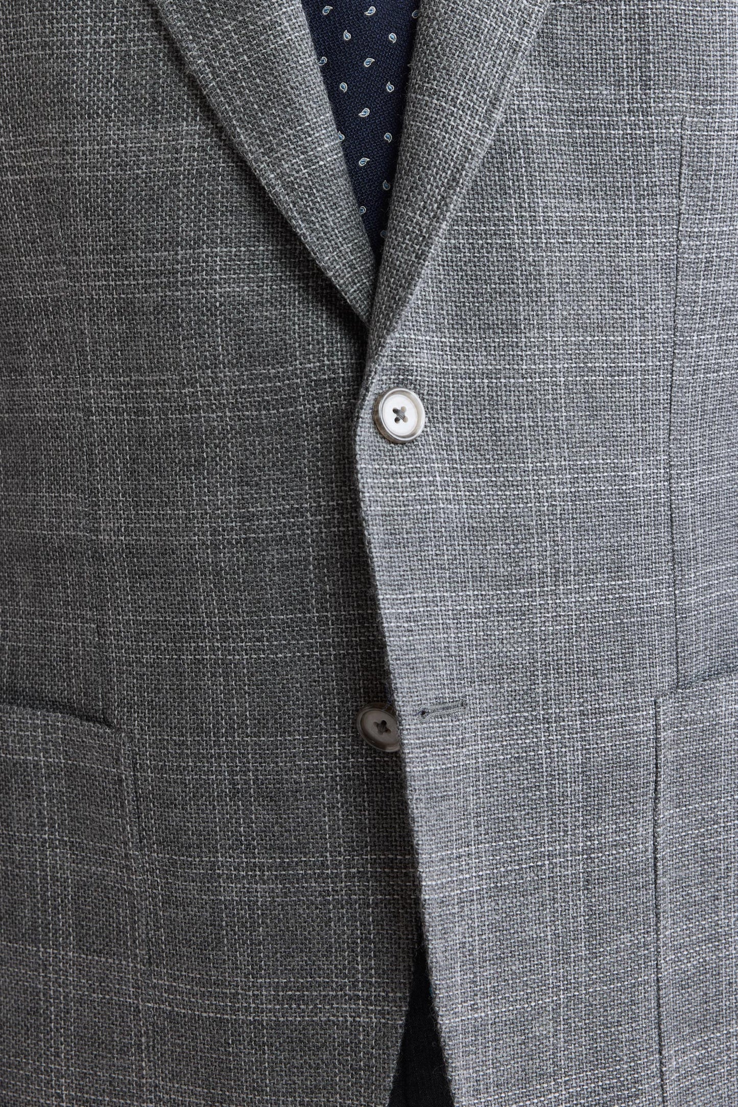 Medium Grey 100% Wool Soho Jacket Mistral