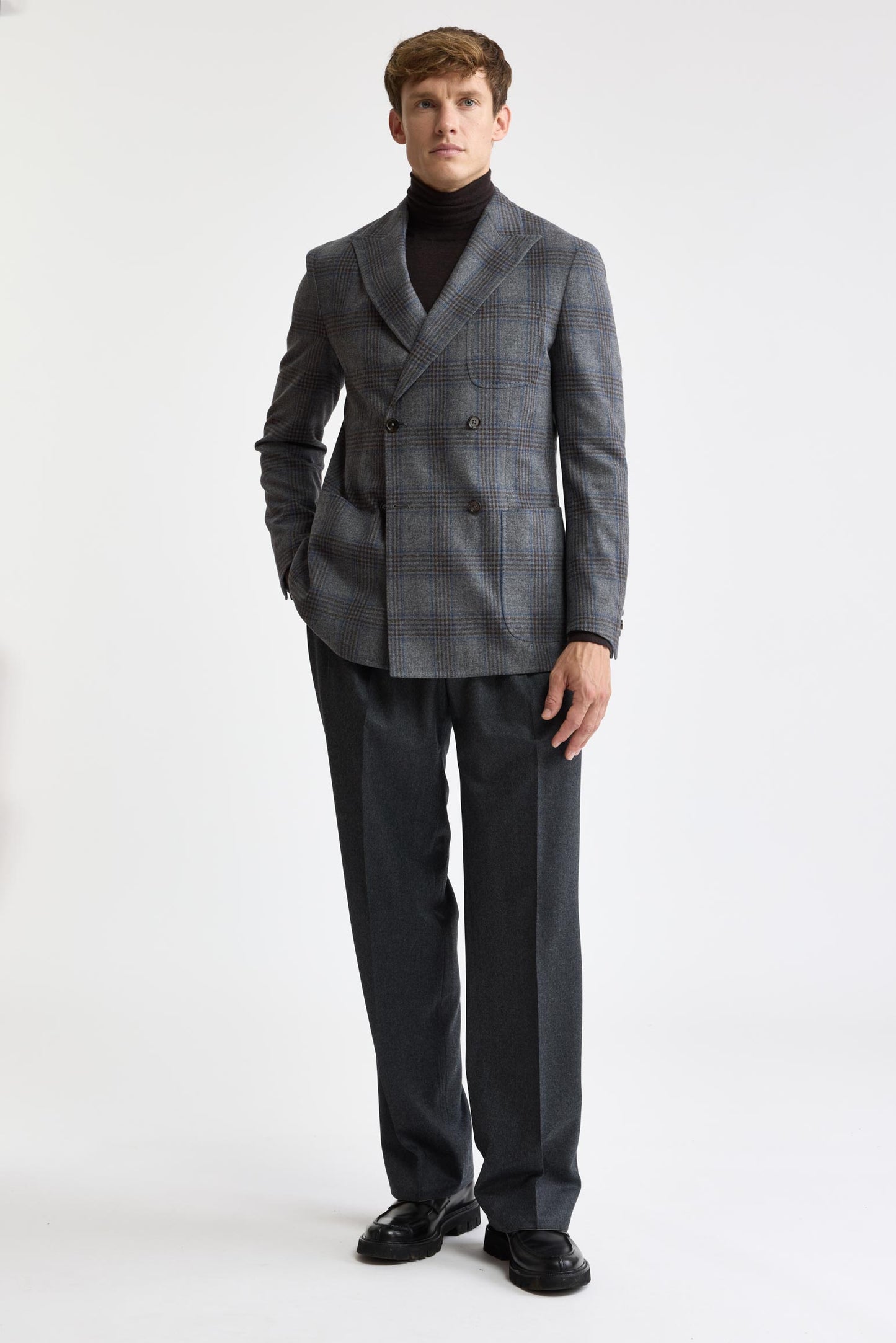 Medium Grey Wool & Cashmere Kenton Jacket Mistral