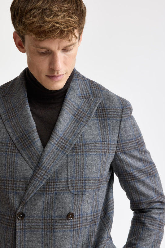 Veste Kenton « Mistral » en laine et cachemire, gris moyen