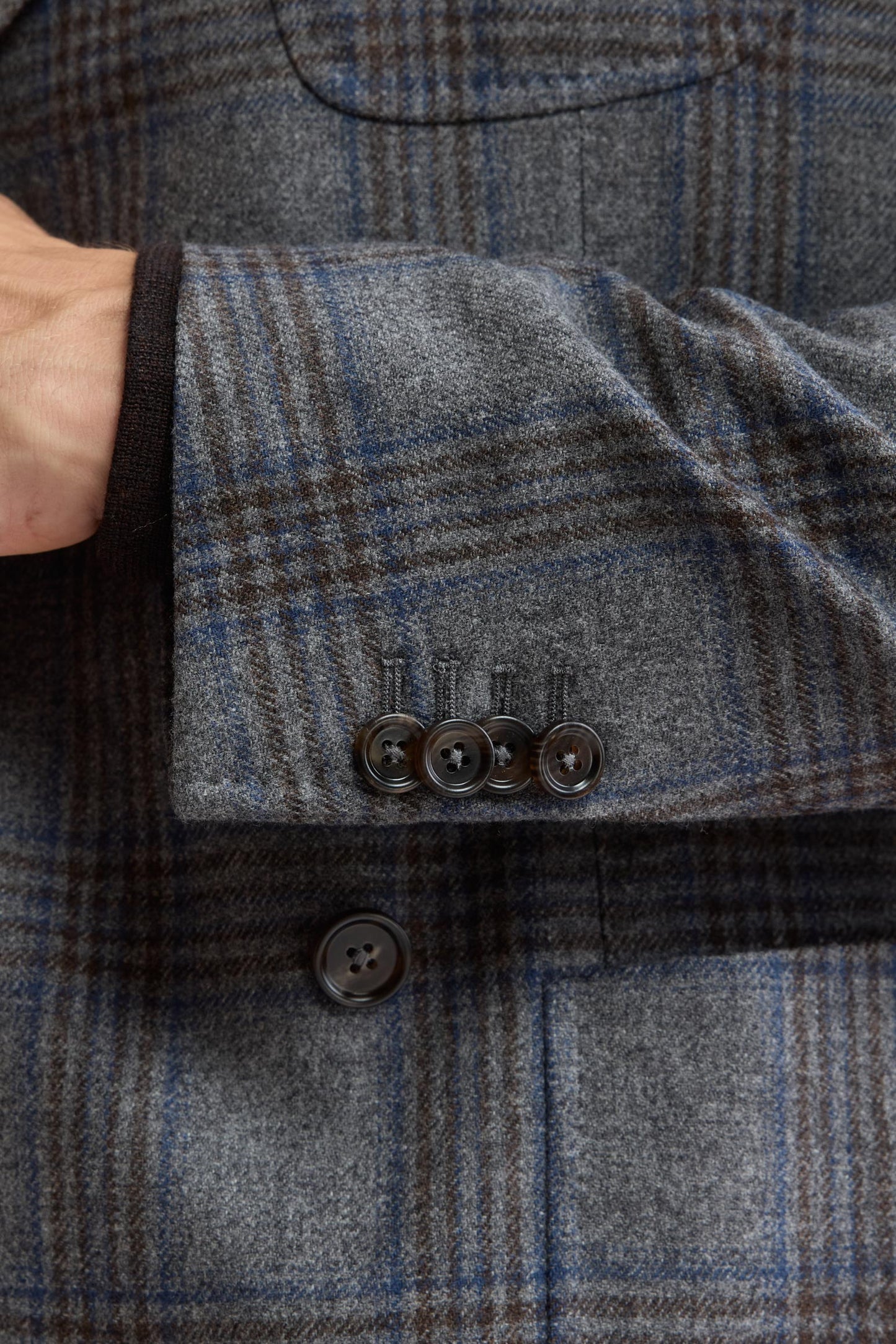 Medium Grey Wool & Cashmere Kenton Jacket Mistral