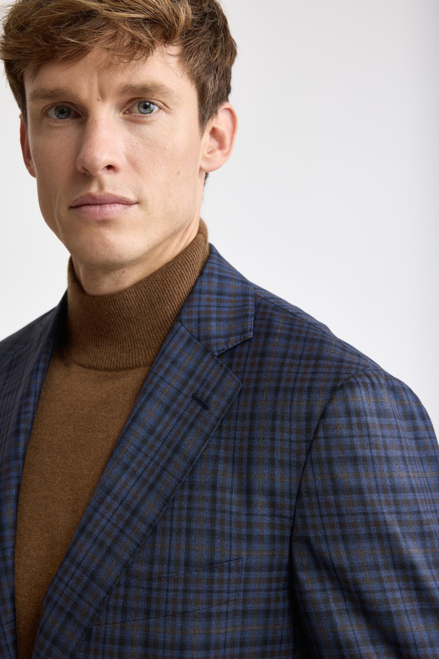 Dark Blue 100% Wool Super 130's Soho Jacket Cascade