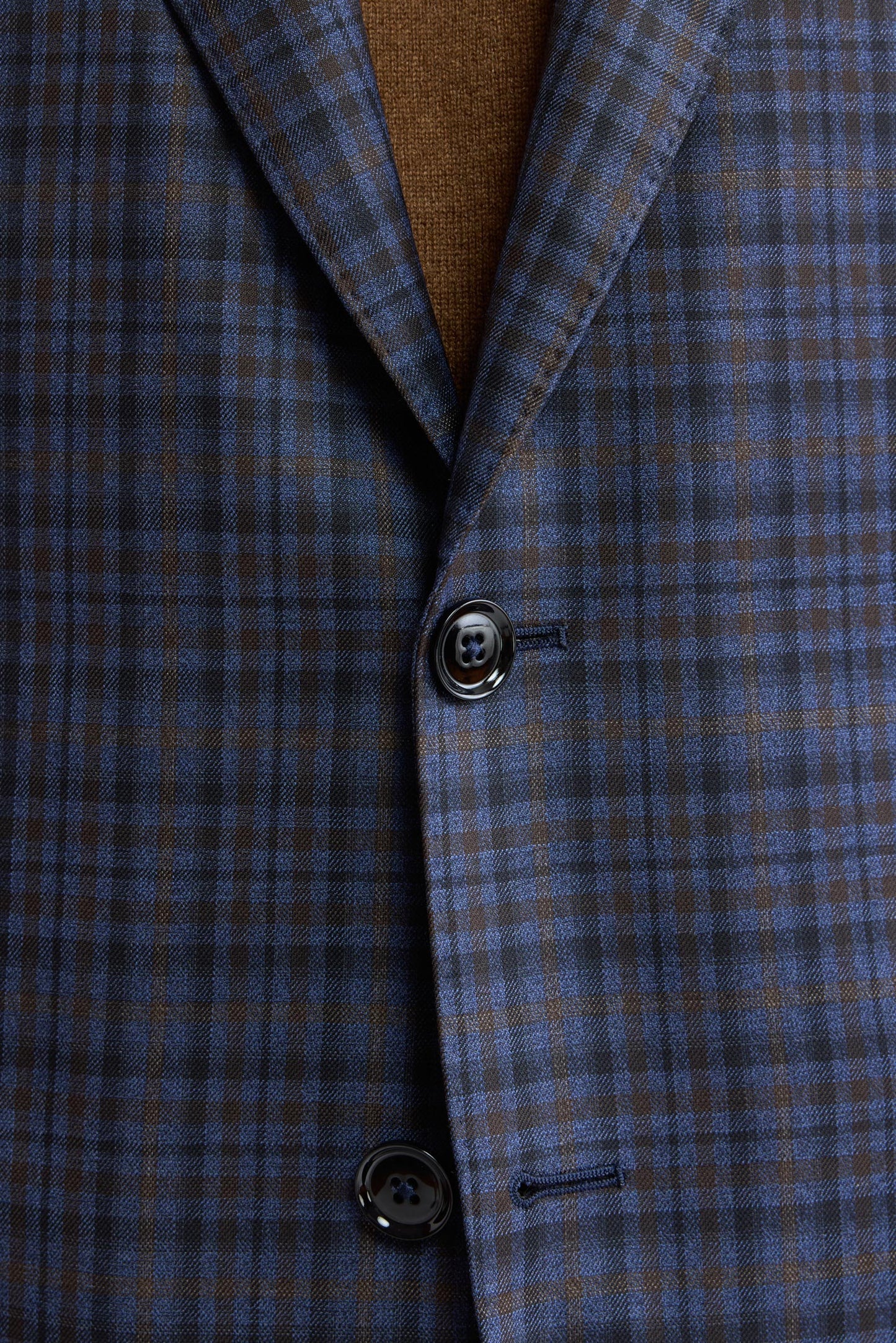 Dark Blue 100% Wool Super 130's Soho Jacket Cascade