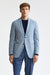 Hellblau, 100 % Wolle, Kenton-Jacke „Freestyle“