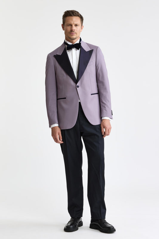 Veste Soho New Deluxe, violet clair, 100 % laine Super 100's