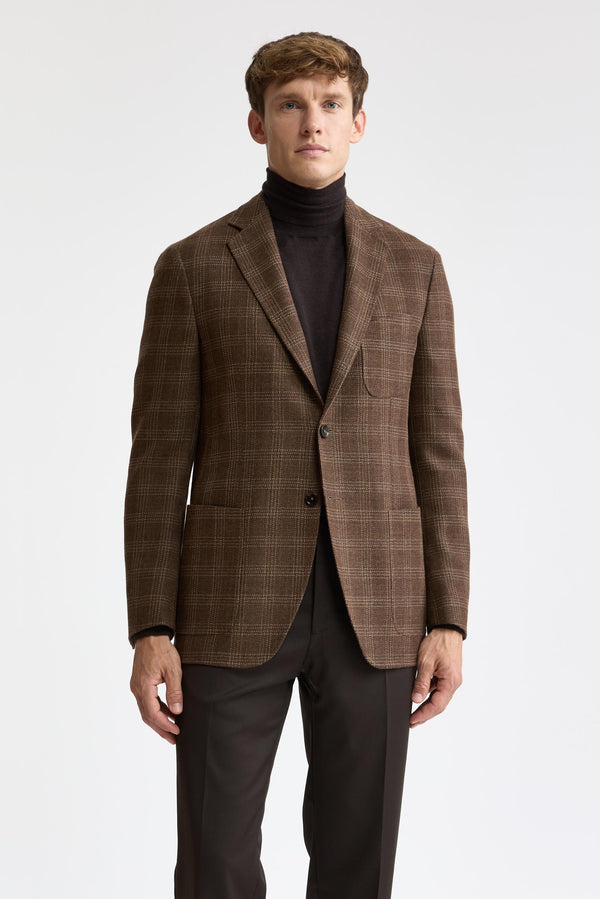 Medium Brown 100% Wool Kenton Jacket Mistral