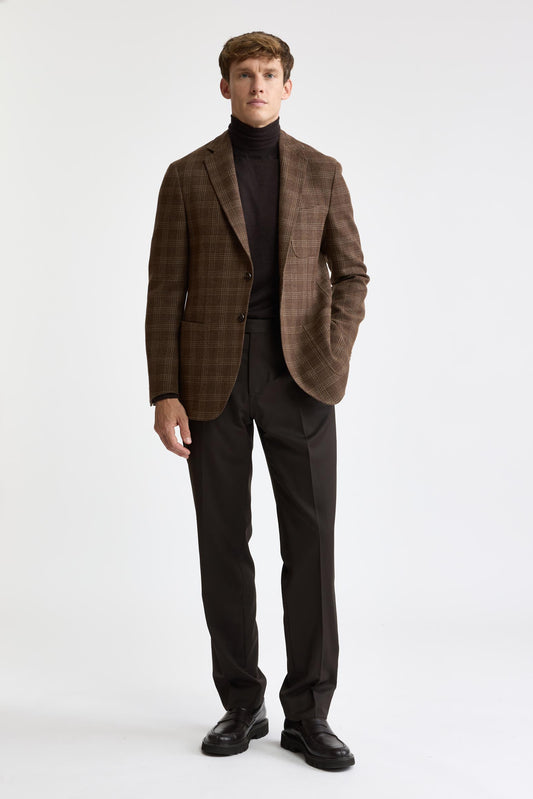 Veste Kenton « Mistral » en laine 100 % de couleur marron moyen