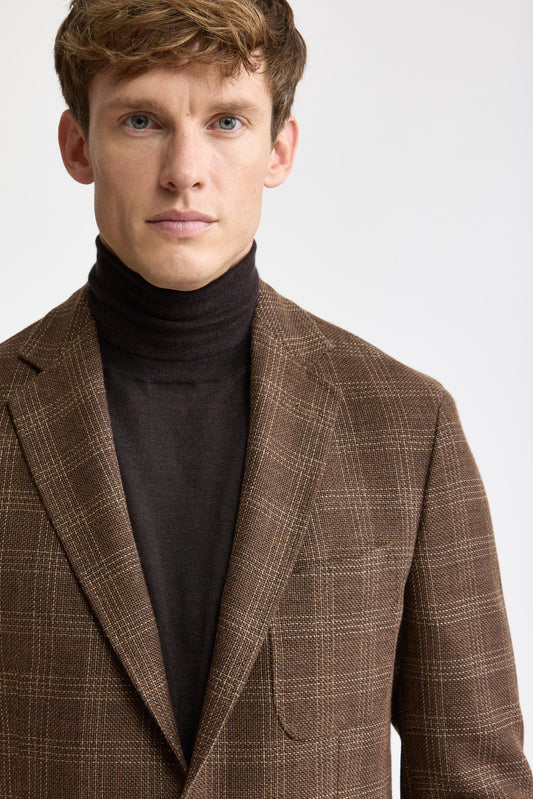Veste Kenton « Mistral » en laine 100 % de couleur marron moyen