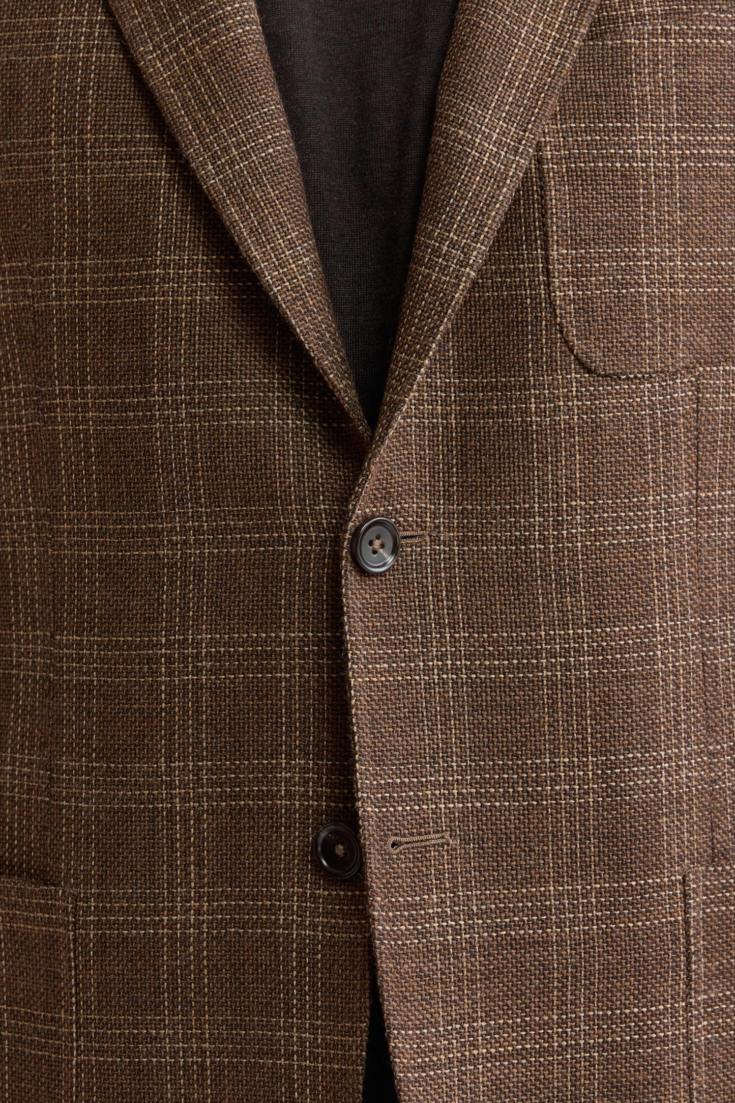 Medium Brown 100% Wool Kenton Jacket Mistral
