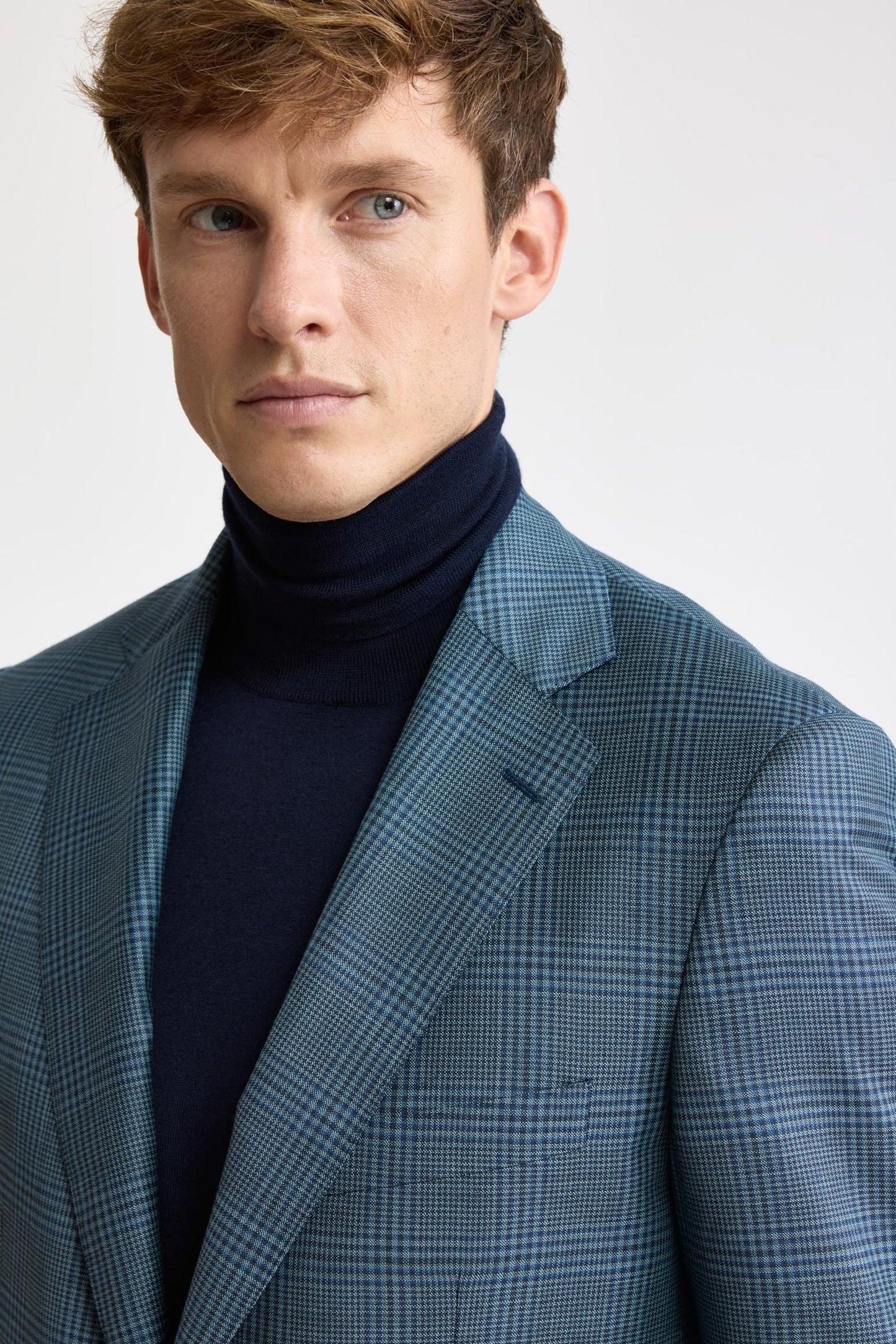 Medium Green 100% Wool Super 130's Soho Jacket Cascade