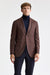 Medium Brown 100% Wool Super 130's Kenton Jacket Cascade