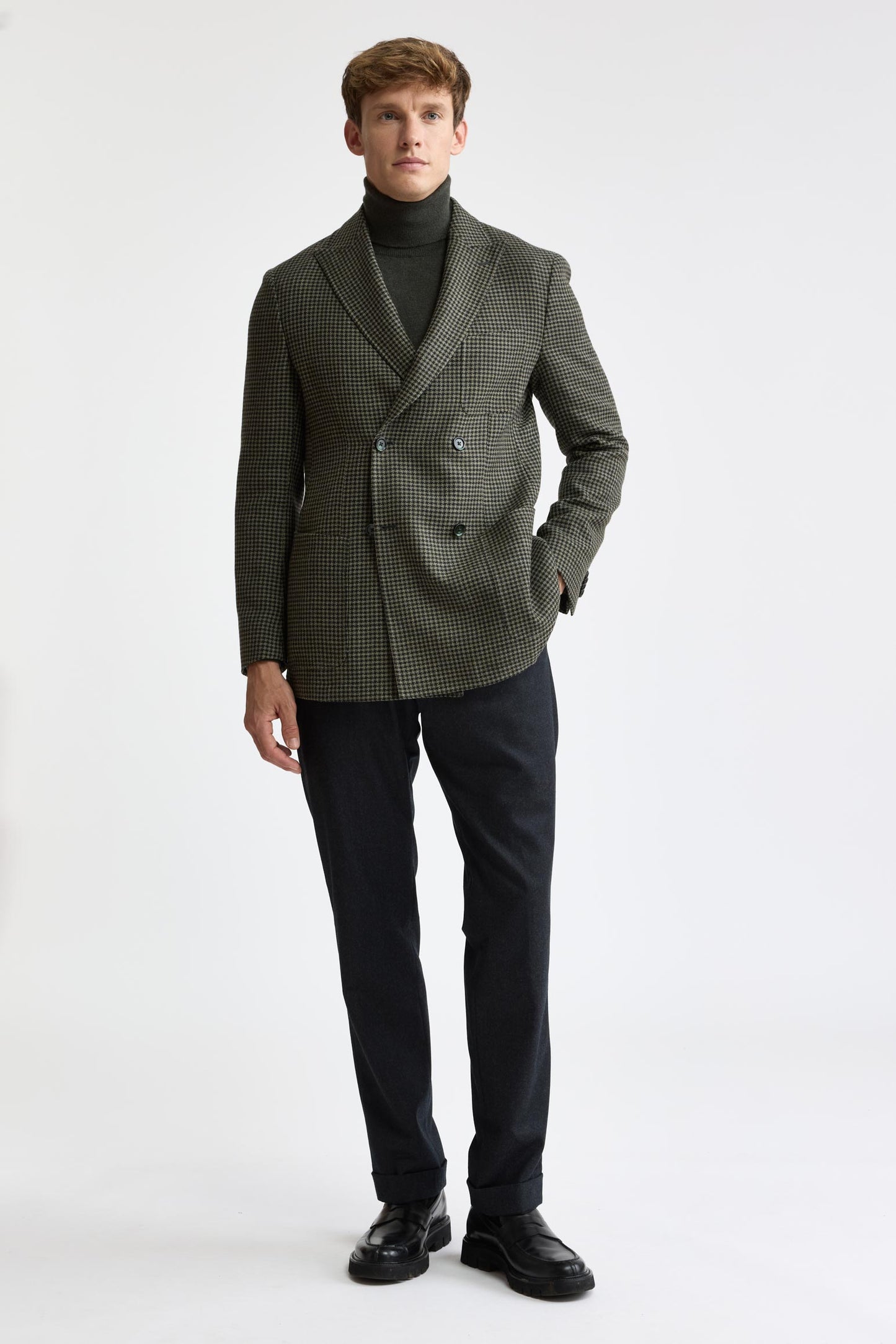 Medium Green 100% Wool Kenton Jacket Mistral