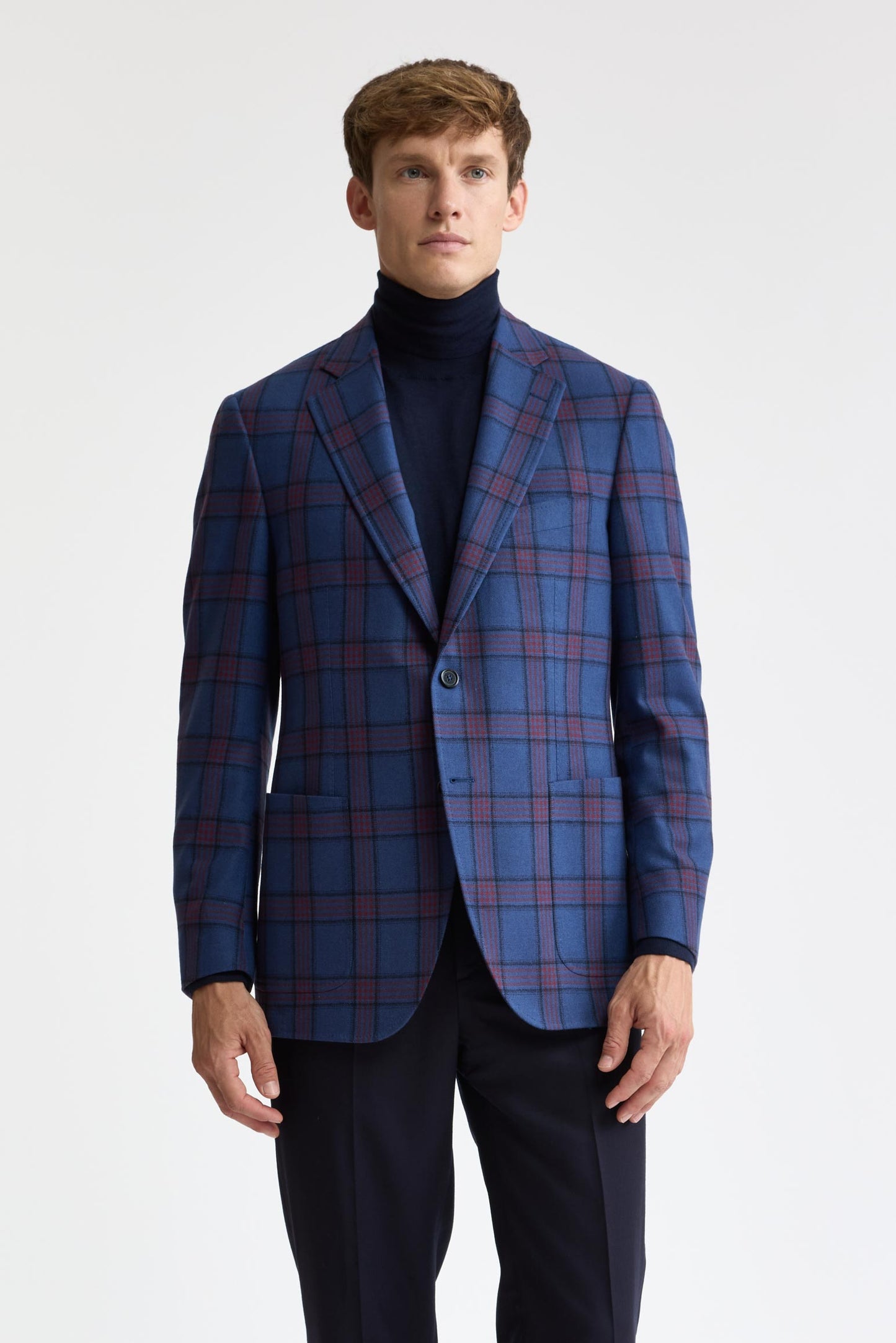 Medium Blue Wool & Cashmere Soho Jacket Mistral