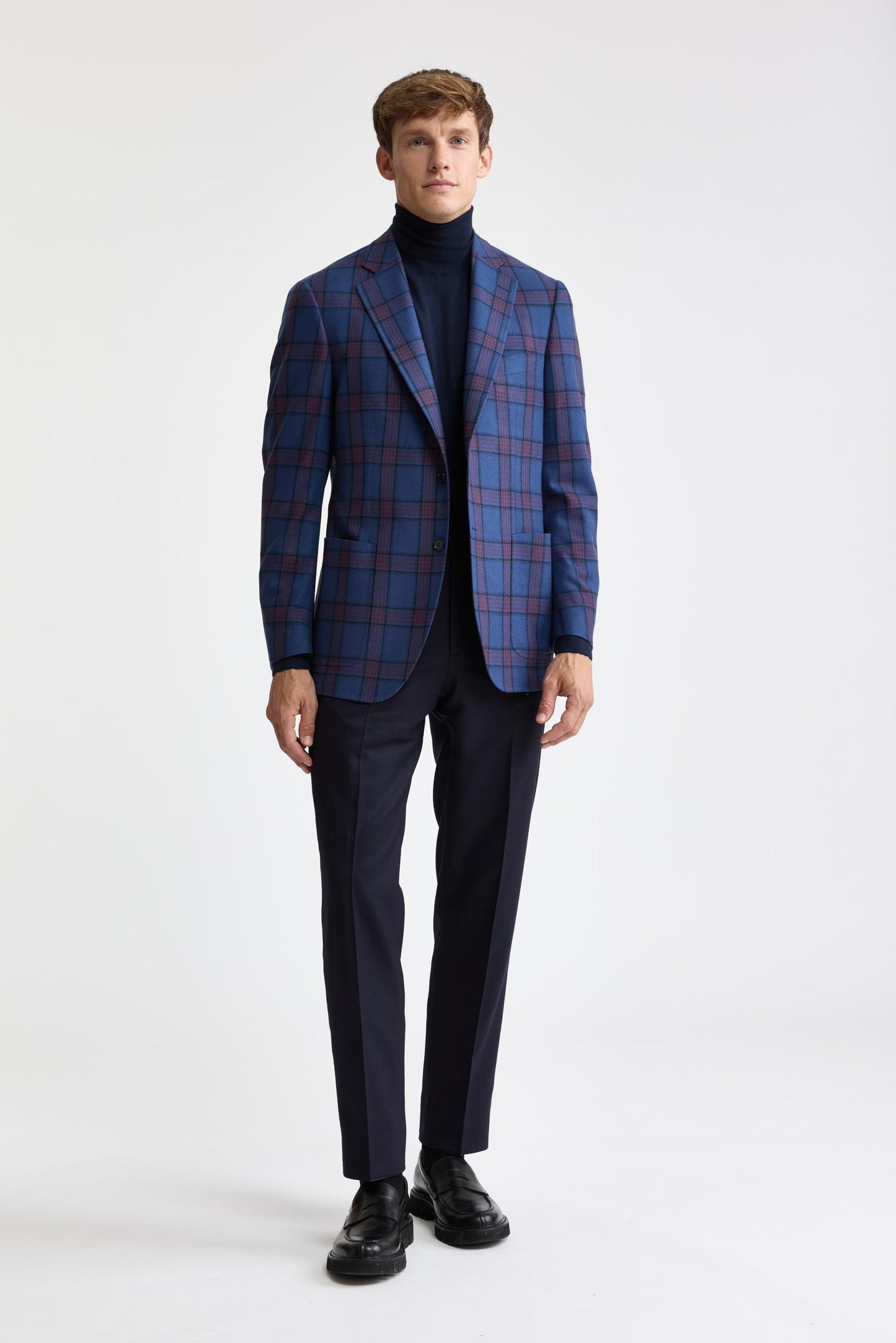 Medium Blue Wool & Cashmere Soho Jacket Mistral
